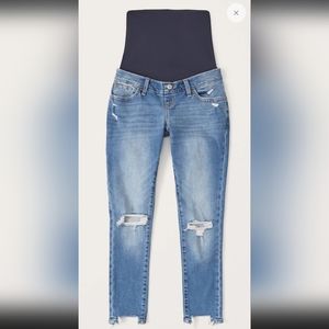A&F Maternity Super Skinny Ankle Jean